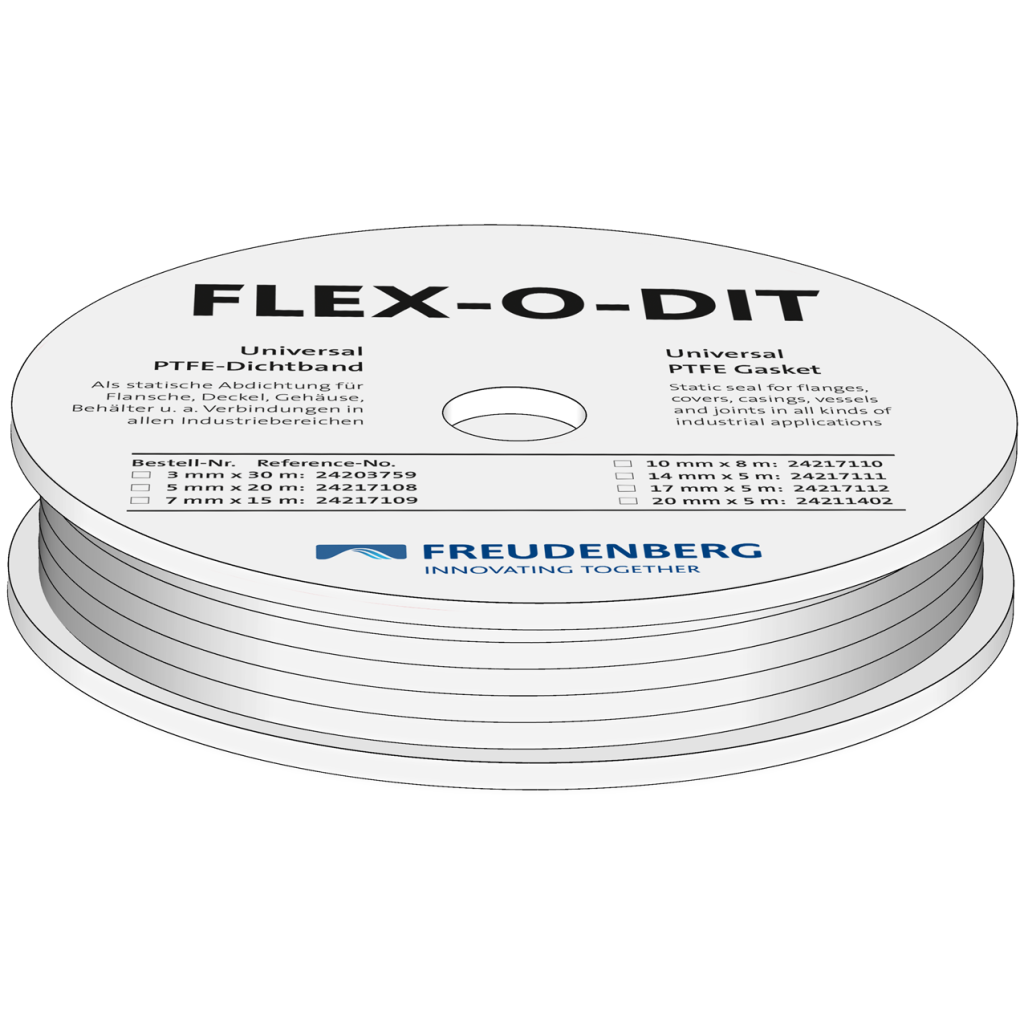 Flat band style FLEX | 20000,000 X 5,000 X 2,000 / / mm | PTFE V070