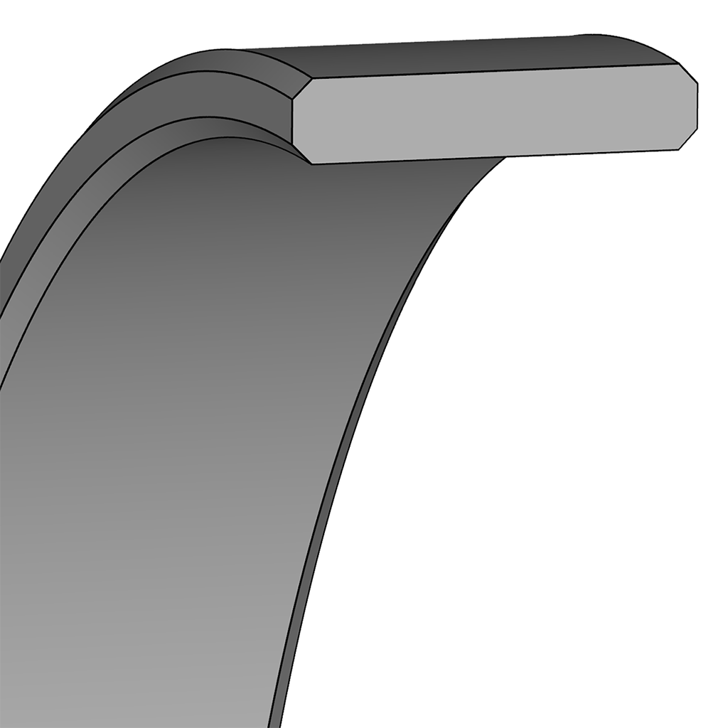 DICHTOMATIK Guide Strip GS10 | 3,00 X 12,70 X mm | PTFE PT00A202 |