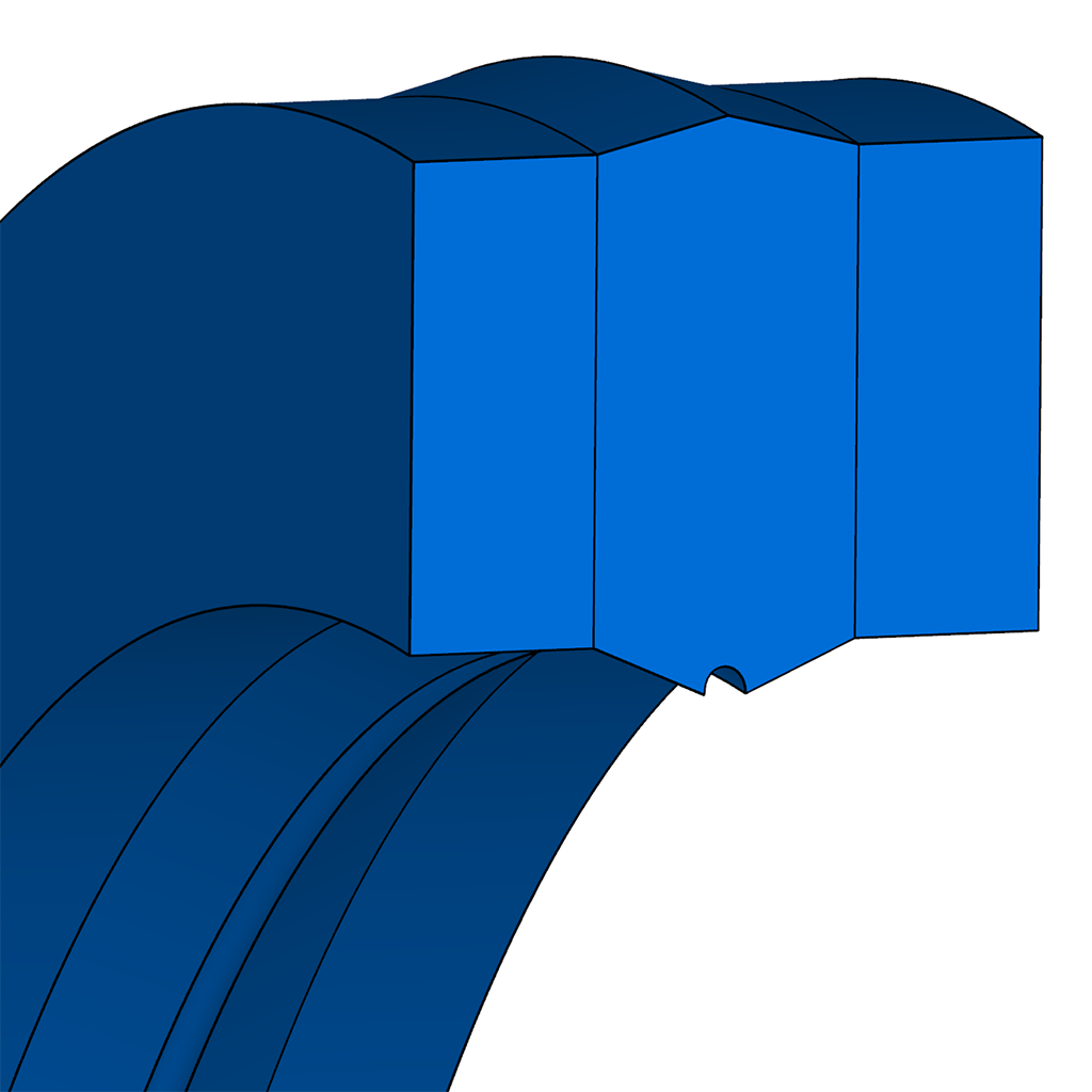 Merkel Rotomatic-Sealing ring series M17 | 35,00 X 45,00 X 7,50 / 5,00 mm | 80 NBR B246
