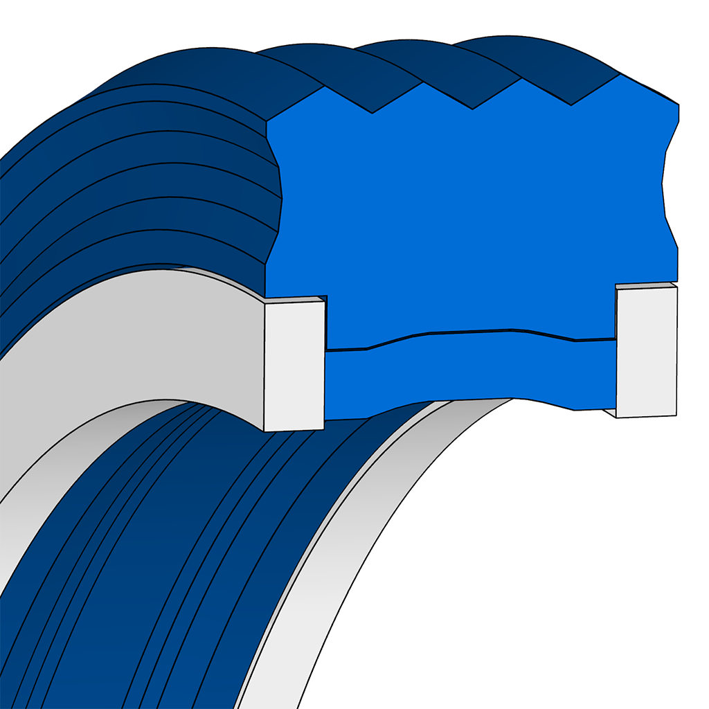 Merkel Rotomatic-Seal set series M19 | 145,00 X 125,00 X 12,00 / 10,00 mm | 80 NBR B246