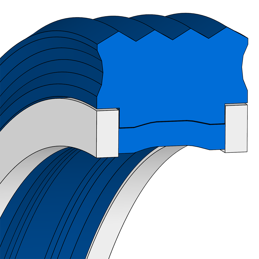 Merkel Rotomatic-Seal set series M19 | 130,00 X 110,00 X 12,00 / 10,00 mm | 80 NBR B246