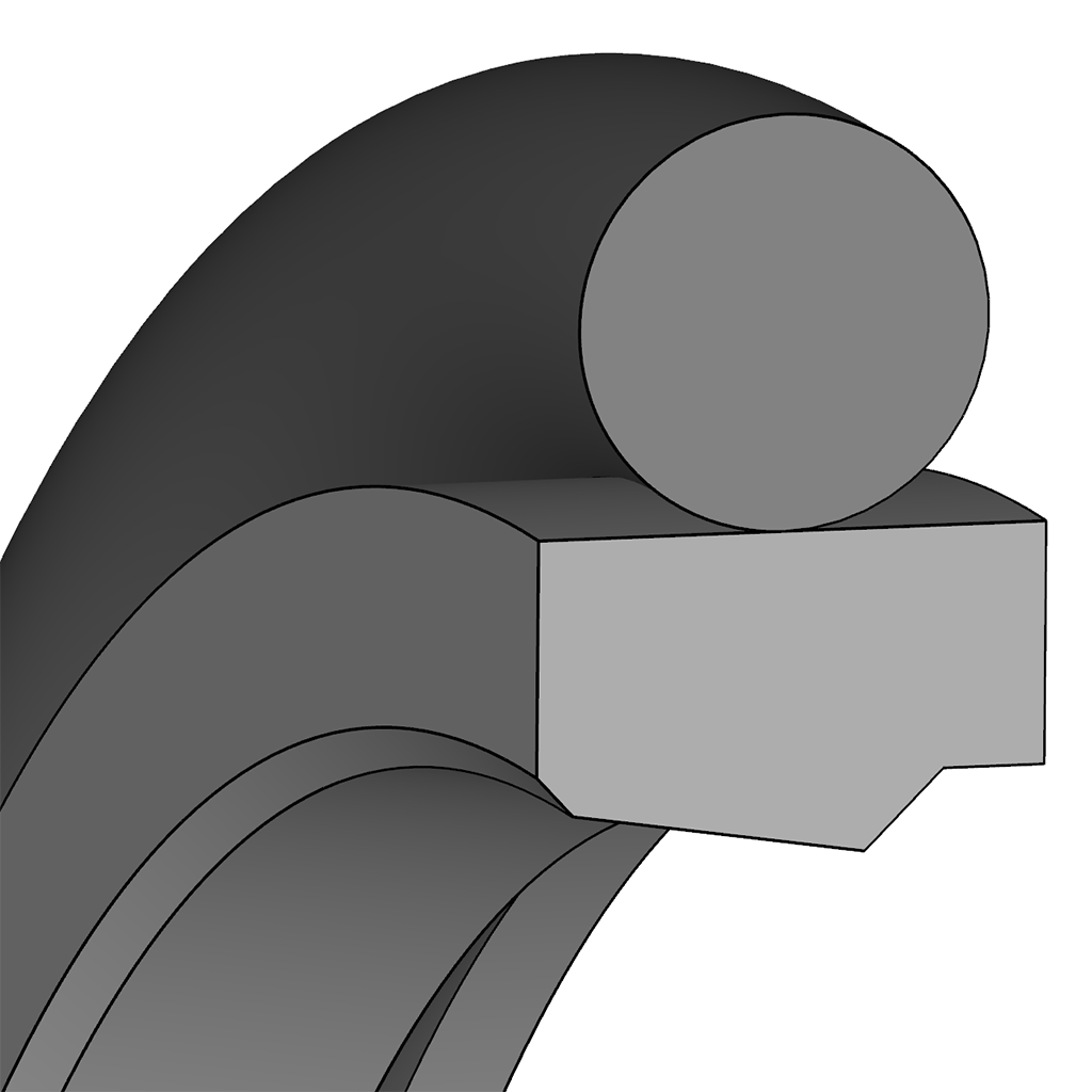 DICHTOMATIK Rod Seal SPOR131 | | 2-pieces | 12,00 X 19,30 X 3,20 / mm | PTFE PT00A201 / 70 NBR |