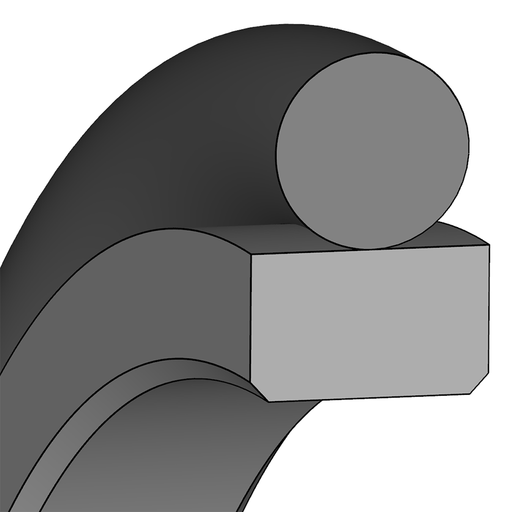 DICHTOMATIK Rod Seal SPOR30 | | 2-pieces | 4,00 X 8,90 X 2,20 / mm | PTFE PT009807 / 70 NBR |
