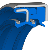 Design sketch Tenute combinate radiale dell'albero Simmerring® COMBI F6