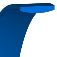 Design sketch Anello di guida per pistone Merkel® Guivex KBK