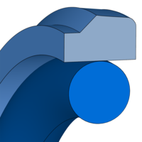 Design sketch Guarnizione pistone Merkel® Omegat OMK-E