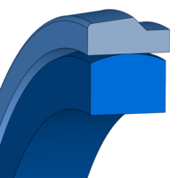 Design sketch Guarnizione pistone Merkel® Omegat OMK-ES