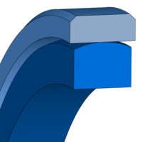Design sketch Guarnizione pistone Merkel® Omegat OMK-S