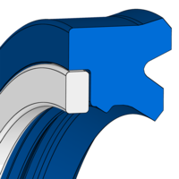 Design sketch Guarnizione a labbro Merkel® TM23