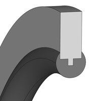 DICHTOMATIK Bonded Seal with O-Ring Elem 1" | 25,09 X 44,70 X 1,63 mm | 70 NBR NB703409
