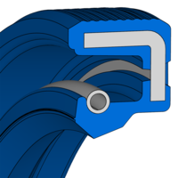 Radial Shaft Seal - Simmerring® BAUM DIN 37 | BAUM3X7 | 58,75 X 95,25 X 7,95 / mm | 2.313 X 3.750 X 0.313 / " | 75 FKM 585