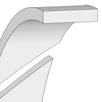 Fascia guida FRA | 63,00 X 57,00 X 9,50 / 3,00 mm | PA 4112