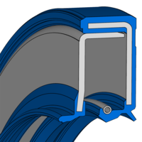 Design sketch Tenuta radiale dell'albero modulare Simmerring® MSS1