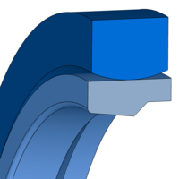 Design sketch Rod seal Merkel® Omegat OMS-S
