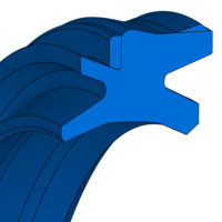 Dirt wiper series PRW1 | 30,00 X 38,00 X 4,00 / 4,00 mm | 92 AU 21100