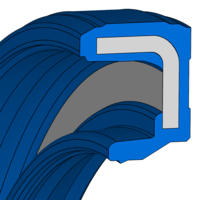 Design sketch Radial shaft seal Simmerring® Premium Sine Seal PSS