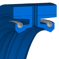 Design sketch Radial shaft seal Merkel® Radiamatic R36