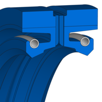 Design sketch Radial shaft seal Merkel® Radiamatic R37
