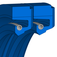 Design sketch Radial shaft seal Merkel® Radiamatic R58