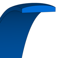 Design sketch Rod guide ring Merkel® Guivex SBK