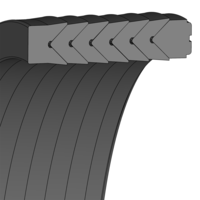 Design sketch Chevron type seal set SDS01 3/2