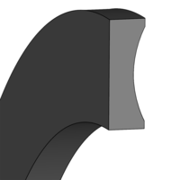 Design sketch Back-up ring STU
