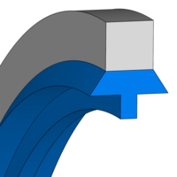 Design sketch Bonded seal USIT I SF