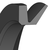Design sketch V-ring seal VL