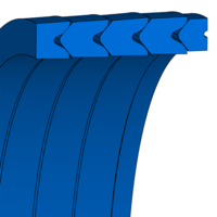 Design sketch V-packing Merkel® V1000 (VPS-0050: four elements)