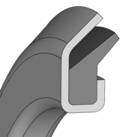 Design sketch Reinforced V-ring seal VRM01