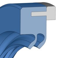 Design sketch Radial shaft seal Radiamatic HTS II Type 9538