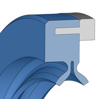 Design sketch Radial shaft seal Radiamatic HTS II Type 9536