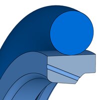 Design sketch Rod seal Merkel® Omegat OMS-MRPR